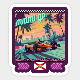 Miami Grand Prix,Formula 1, USA, Florida, F1 Sticker